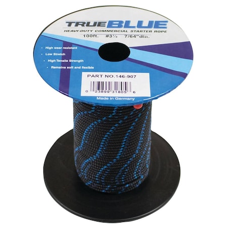 Stens Rope 146-907 #3 1/2 Solid Braid; 146-907 100' 146-907